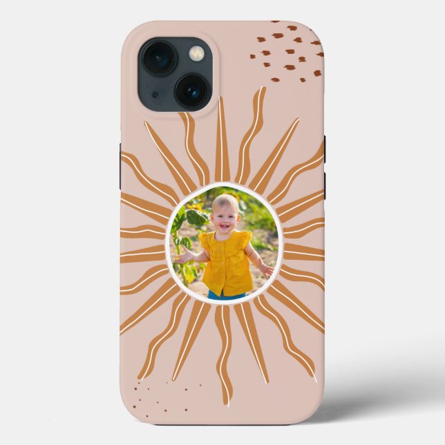 Niedliche Boho Sun Benutzerdefiniert Ihr Foto iPho Case-Mate iPhone Hülle (Rückseite)