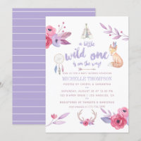 Niedliche Boho Tribal Baby Dusche einladen