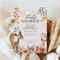 Niedliche Boho Woodland Animal Baby Dusche