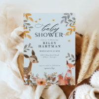 Niedliche Boho Woodland Animal Baby Dusche