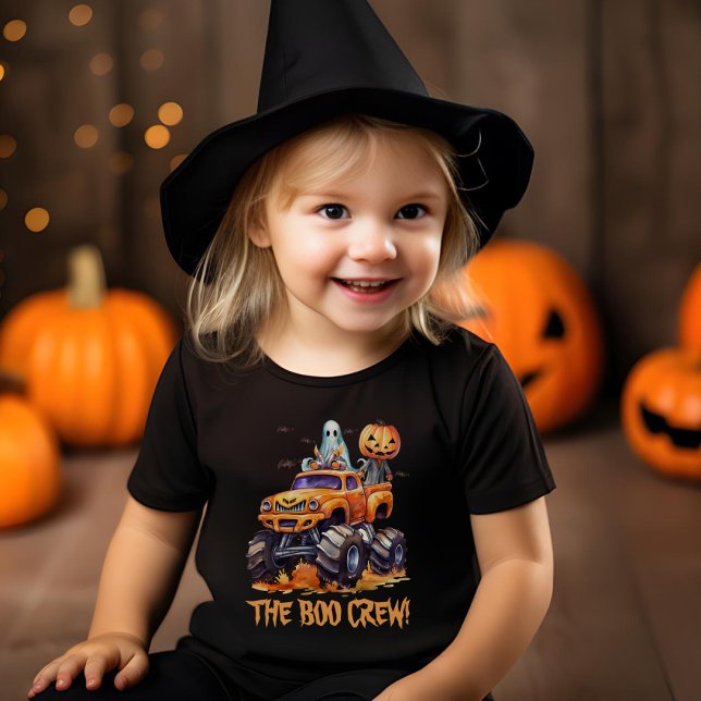 Niedliche Boo-Crew-Familie passt zu Moderne Hallow Kleinkind T-shirt (Von Creator hochgeladen)