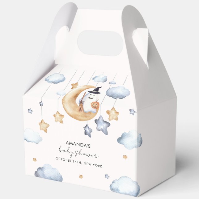 Niedliche Boo Moon Stars Kinderdusche Geschenkschachtel (Vorderseite)