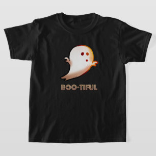 Niedliche boomreiche Halloween-Geisterkunst T-Shirt