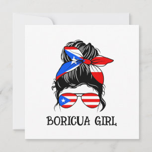 Niedliche Boricua Girl Puerto Rico Flag
