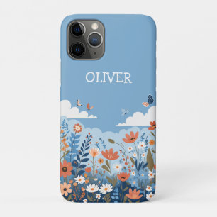 Niedliche botanische Elegante Wildblumen Personali Case-Mate iPhone Hülle