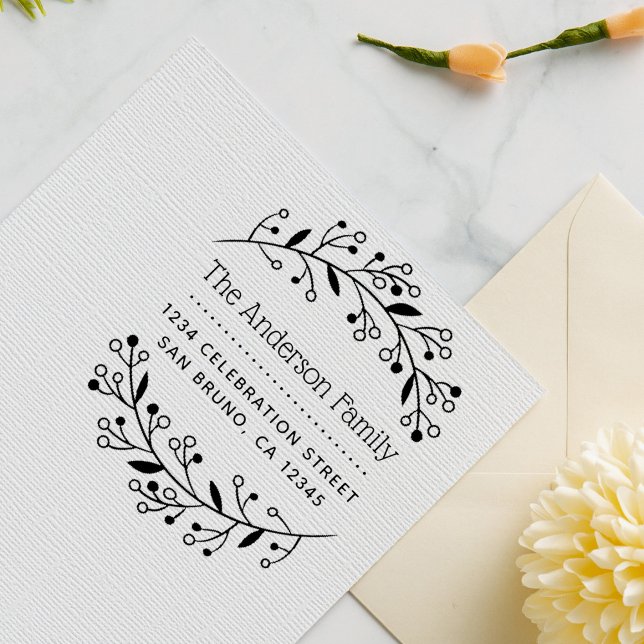 Niedliche botanische Krängungsbenutzerdefinierte R Gummistempel (Von Creator hochgeladen)