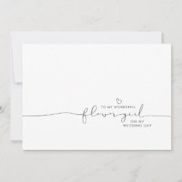 Niedliche Botschaft an mein Blumenmädchen