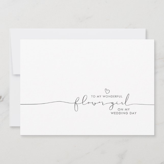 Niedliche Botschaft an mein Blumenmädchen (Vorderseite)