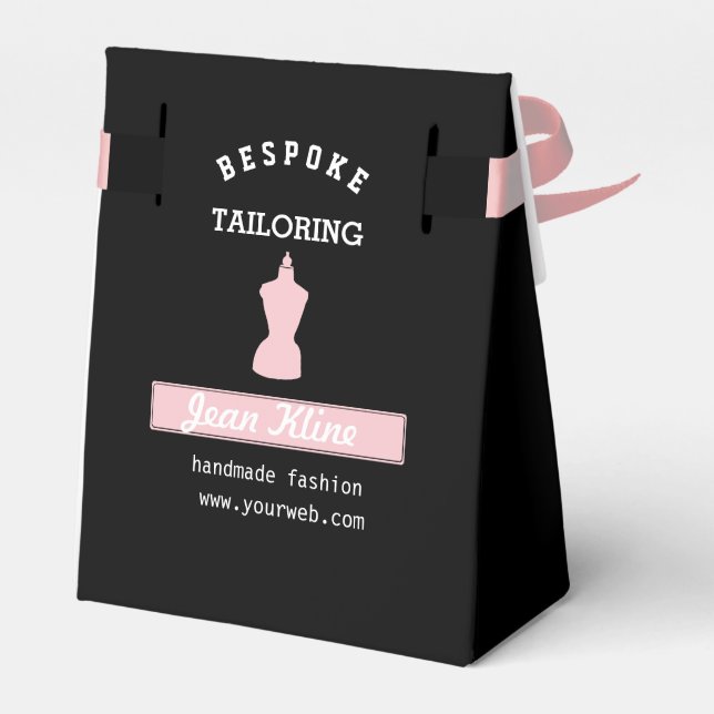 Niedliche Boutique von Kundenbespoke Handmade-Mode Geschenkschachtel (Rückseite)