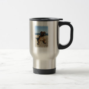Niedliche Boxer-Hunderostfreier Stahl-Reise-Tasse Reisebecher