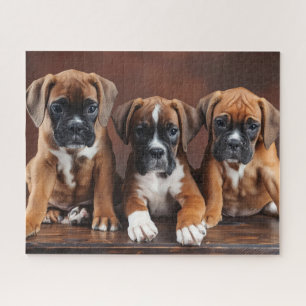Niedliche Boxerwelpen Puzzle