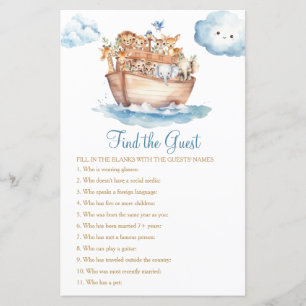 Niedliche Boy Noah Ark Babydusche Finden Sie das G