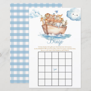 Niedliche Boy Noah's Ark Baby Shower Cloud Bingo G