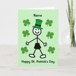 Niedliche Boy St Patrick's Day Card Karte