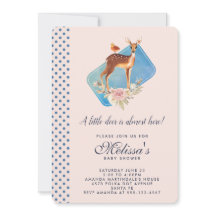 Niedliche Braun-Aquarell Hirschdusche