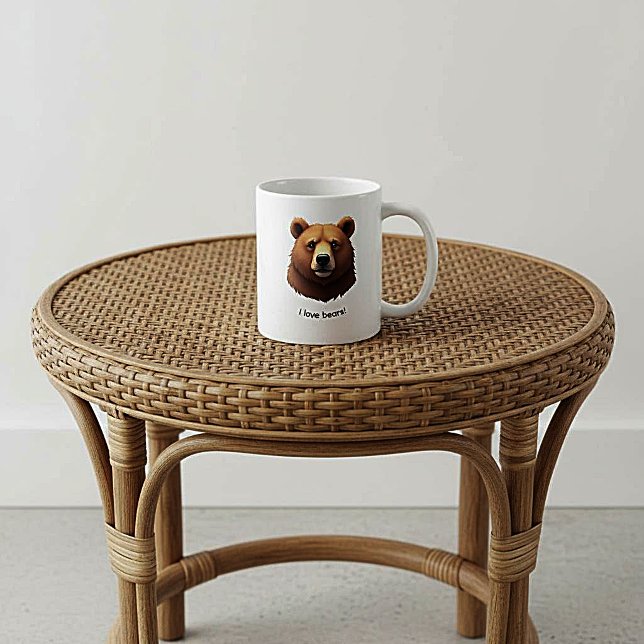 Niedliche Braunbär-Kaffeetasse Kaffeetasse (Von Creator hochgeladen)