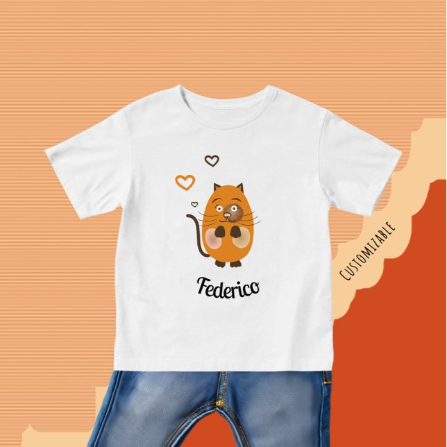 Niedliche Braunkatze Baby T-shirt (Von Creator hochgeladen)