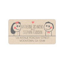 niedliche Braut- und Bräutigrammbeschriftungen