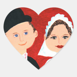 Niedliche Braut- und Gräuelaufkleber für Hochzeite Herz-Aufkleber