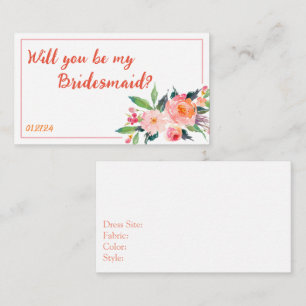 Niedliche Brautparty-Vorschlagskarte Begleitkarte