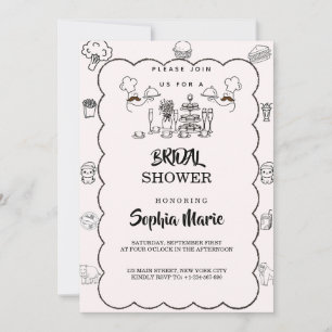 Niedliche Bridal-Dusche Einladung