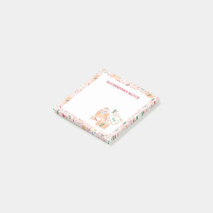 Niedliche Briefe an Weihnachten und Weihnachtsmust Post-it Klebezettel