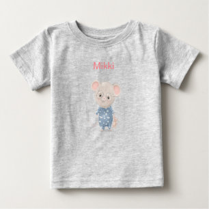 niedliche Brillenmaus Baby T-shirt