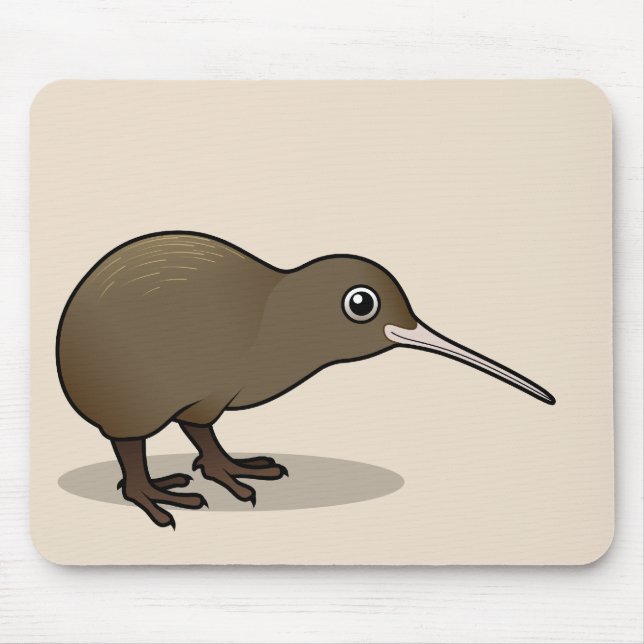 Niedliche Brown-Kiwi von Neuseeland Mousepad (Vorne)