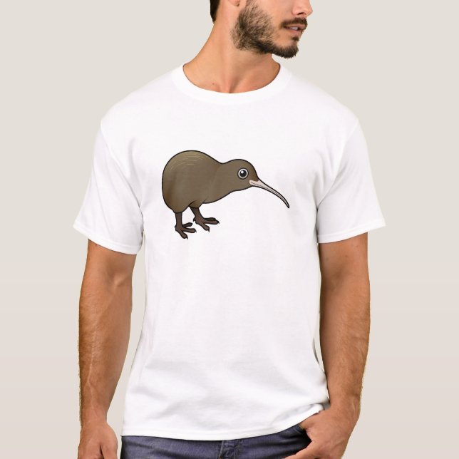 Niedliche Brown-Kiwi von Neuseeland T-Shirt (Vorderseite)
