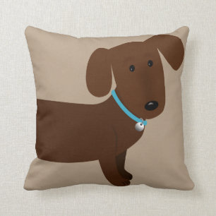 Niedliche Browndoxy-Front und Rückseite Kissen