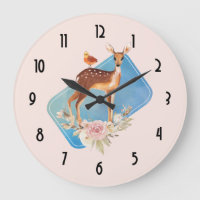 Niedliche Brownwatercolor-Rotwild rustikal