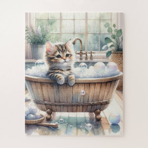 Niedliche Bubbly Kitt Bath Time Puzzle