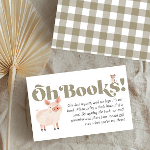Niedliche Bücher für Baby-Farm-Tiere Visitenkarte