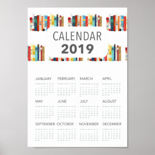 niedliche Bücher zur Illustration des Buches 2019 Poster