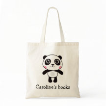 Niedliche Büchertasche aus Panda