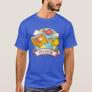 Niedliche Bücherwürmer für den Weltbuchtag - Büche T-Shirt