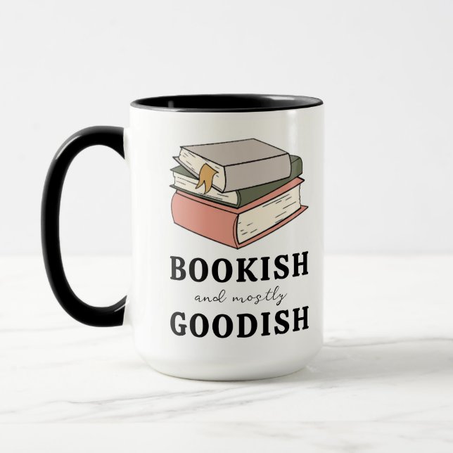 Niedliche Buchliebhaber Buchen und meist goodisch Tasse (Links)