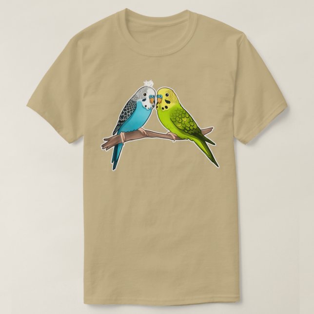 Niedliche Budgien 1 T-Shirt (Design vorne)