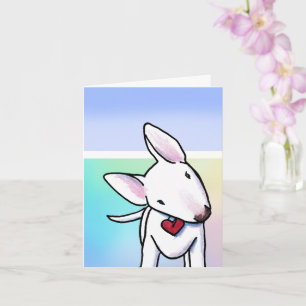 Niedliche Bull Terrier Card Karte