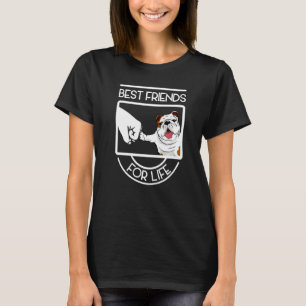 Niedliche Bulldog Best Friends for Life Gift Dog L T-Shirt