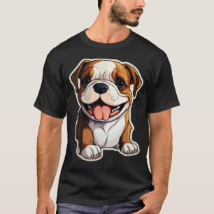 Niedliche Bulldog Hunde Funny English Bulldog 2 T-Shirt