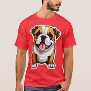 Niedliche Bulldog Hunde Funny English Bulldog 5 T-Shirt