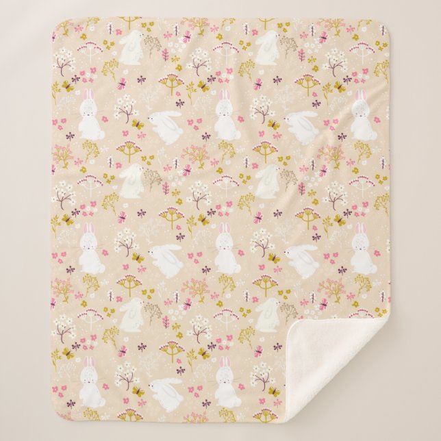 Niedliche Bunne Sherpadecke (Vorderseite)