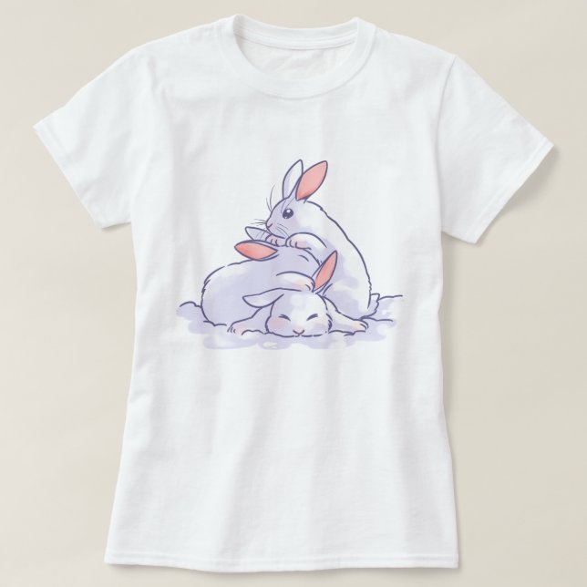 Niedliche Bunne T-Shirt (Design vorne)