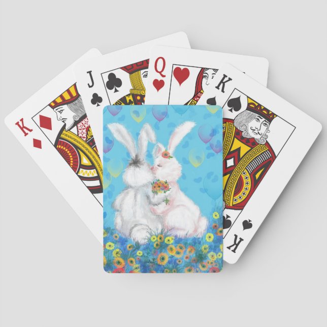 Niedliche Bunnies Spielkarten (Rückseite)