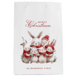 Niedliche bunnies und Individuelle Name Frohe Weih Mittlere Geschenktüte