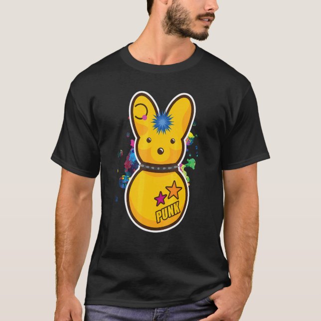 Niedliche Bunny Ästhetik Goth Emo Tier T-Shirt (Vorderseite)