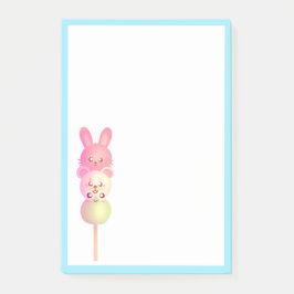 Niedliche Bunny-, Bär- und Frosch-Dango Post-it Klebezettel