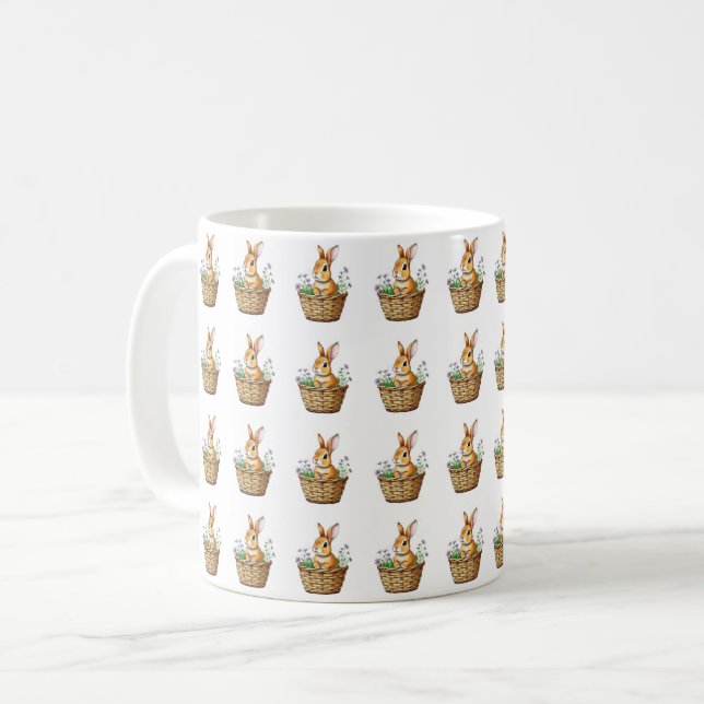 Niedliche Bunny Coffee Tasse (Vorderseite Links)