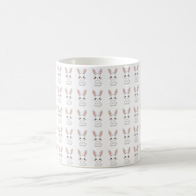 Niedliche Bunny Coffee Tasse (Mittel)